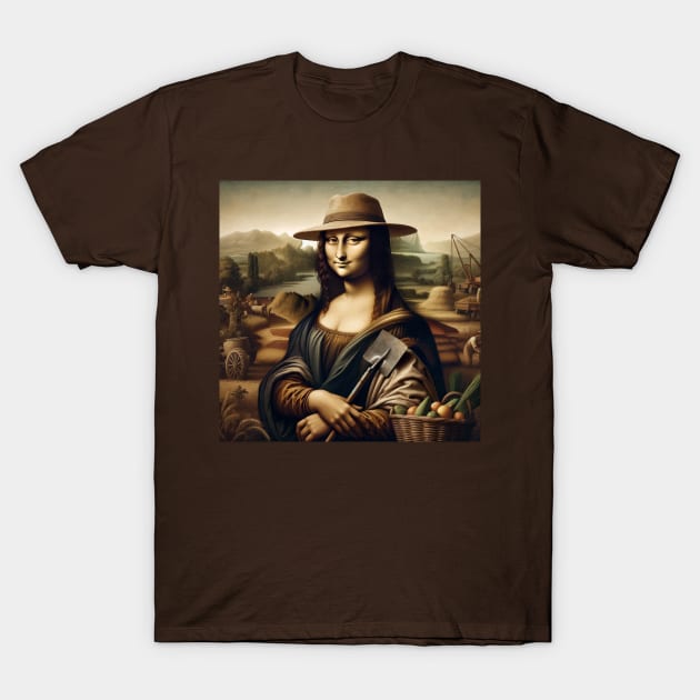 Mona Lisa's Call to Action: Cesar Chavez Day T-Shirt by Edd Paint Something